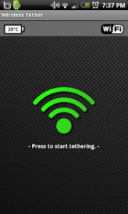 Tethering tablet 